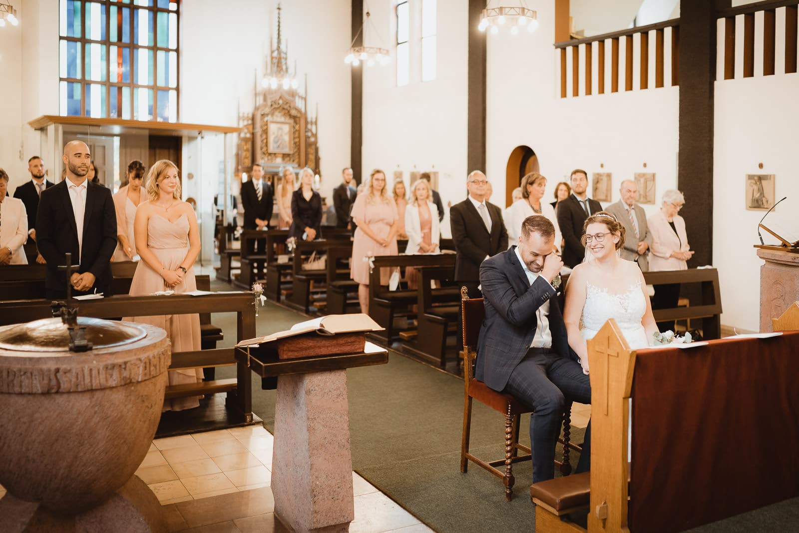 Hochzeit Julia Stefano kirchliche Trauung Kirche in Nettetal